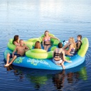 INFLABLE HO CASTAWAY ISLAND BLUE GREEN