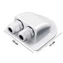 Caja Pasa Cable Doble Panel Solar Techo Motorhome Rv
