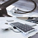 Caja Pasa Cable Doble Panel Solar Techo Motorhome Rv