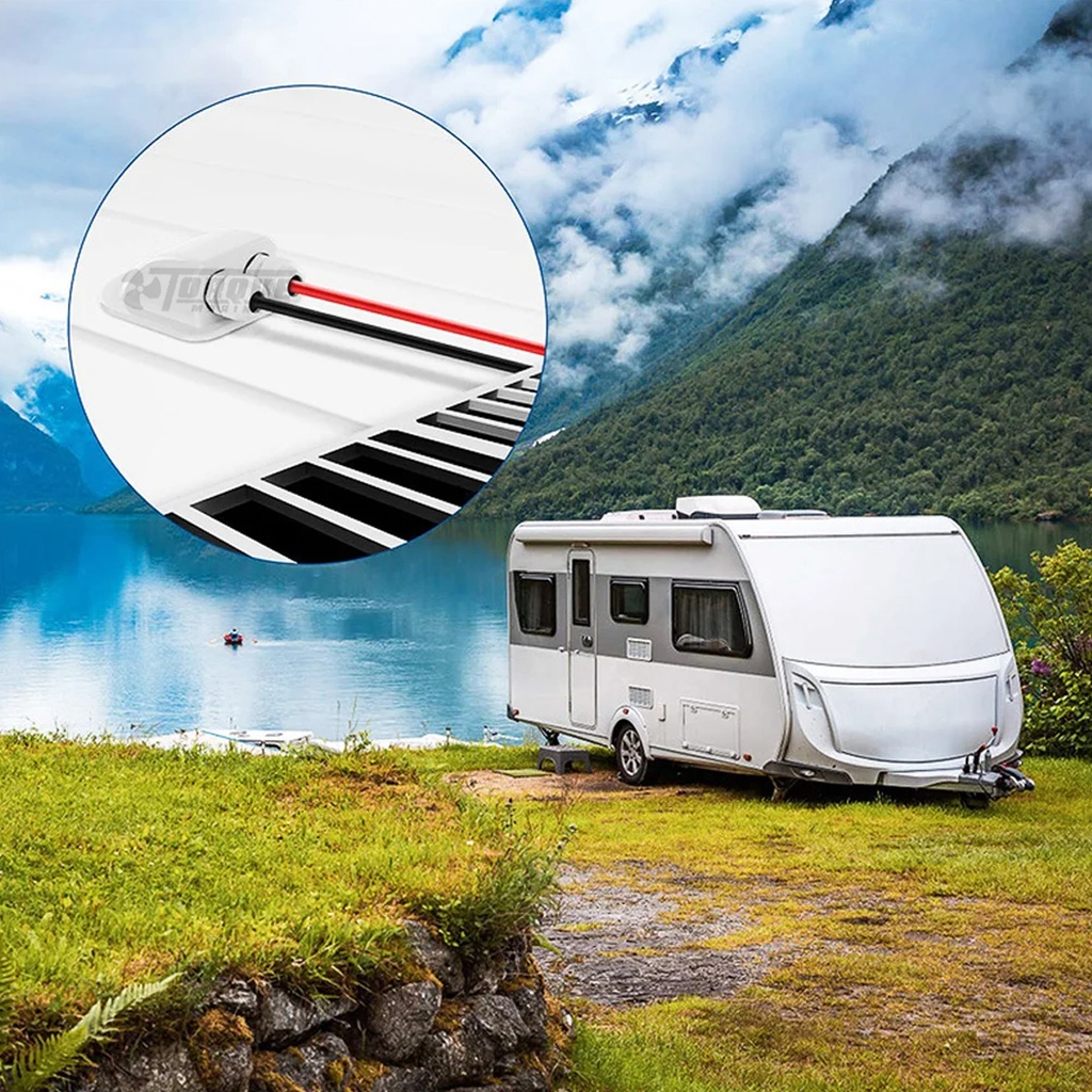 Caja Pasa Cable Doble Panel Solar Techo Motorhome Rv