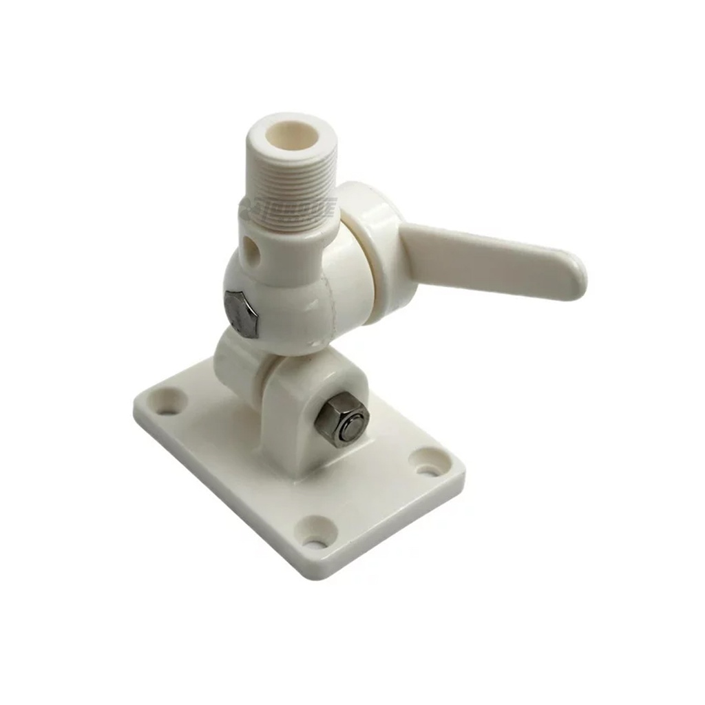 Base De Antena Vhf Basculante De Plastico Con Palanca