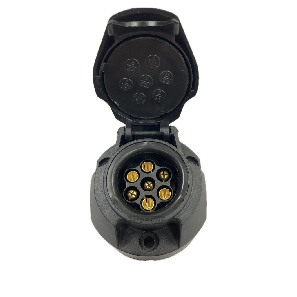 Ficha Conector Hembra Plastico Trailer Acoplado 7 Pines