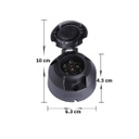 Ficha Conector Hembra Plastico Trailer Acoplado 7 Pines