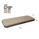 Colchón inflable afelpado 185x74x22 cm