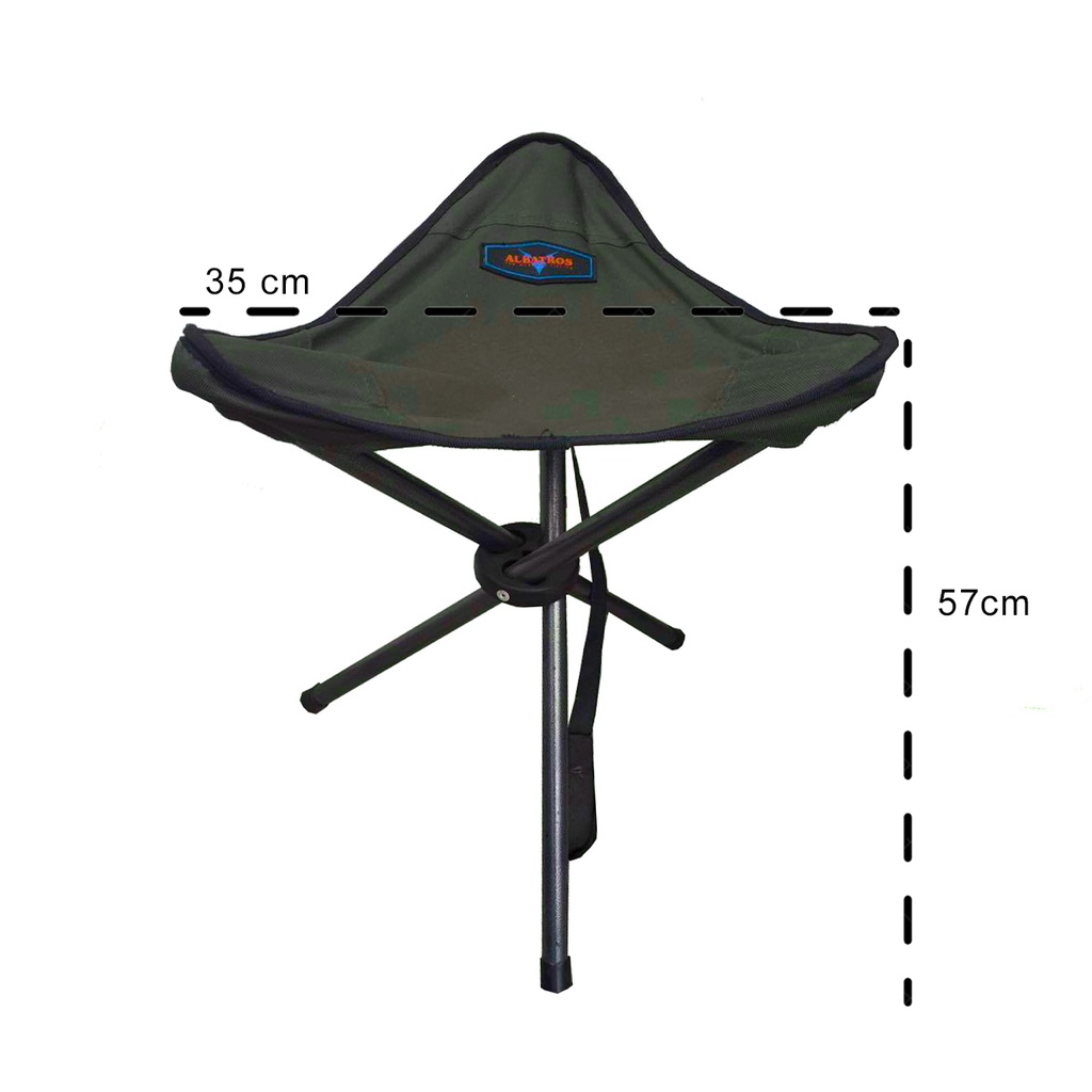 Banquito Pescador Plegable Albatros Alto
