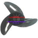 Helice Plastica Original Omoto 3 Palas