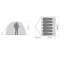 Carpa Para 6 Personas Doite Atom 6 Con Detalle Piso Exterior
