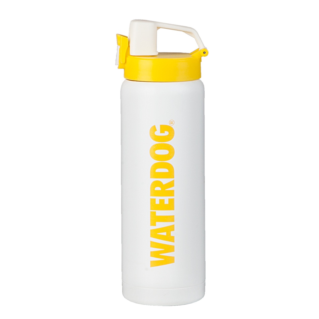 BOTELLA 0,60 L WATERDOG BLANCO+AMARILLO