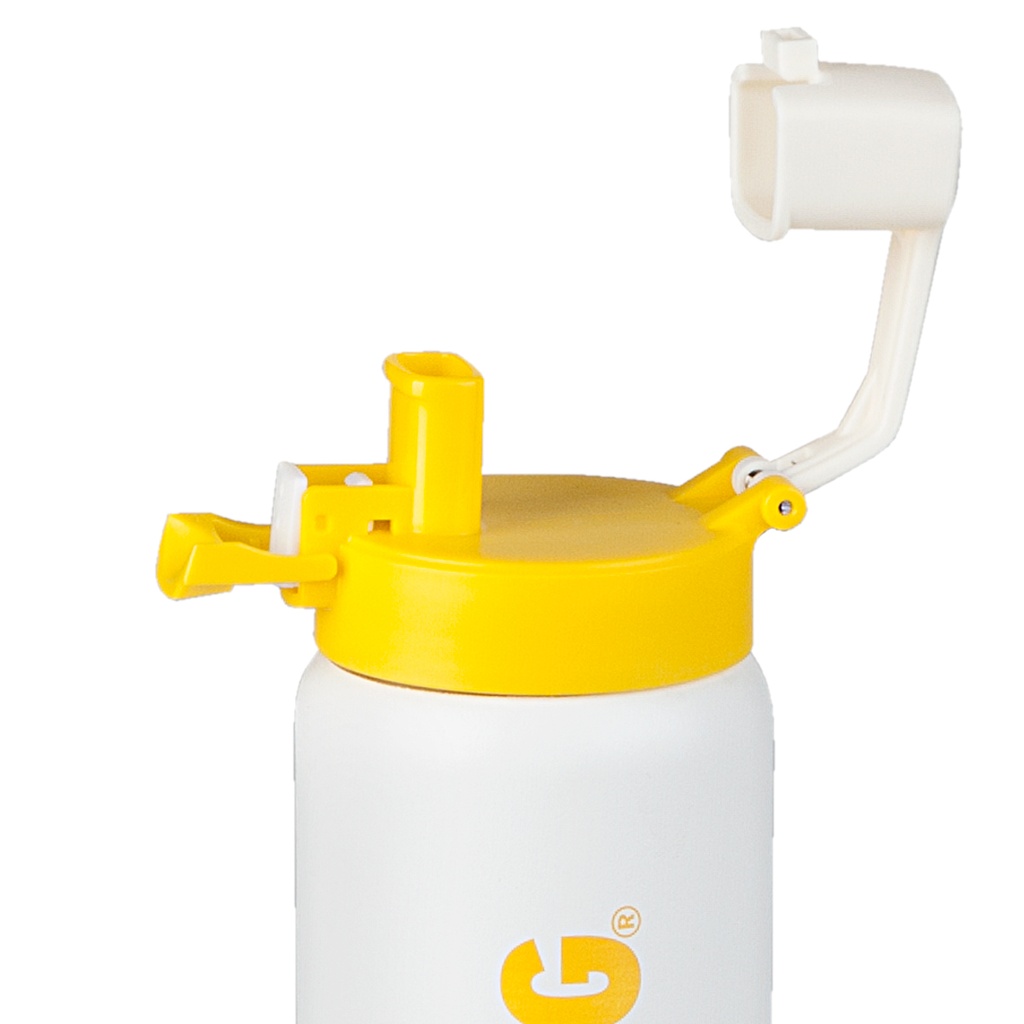 BOTELLA 0,60 L WATERDOG BLANCO+AMARILLO