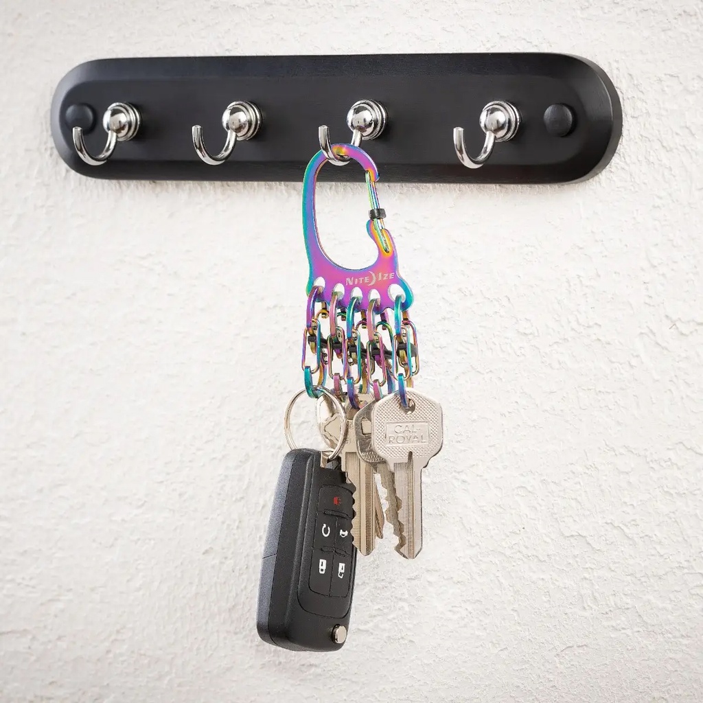 LLAVERO MOSQUETON NITE IZE ACERO P/6 LLAVES BIGFOOT LOCKER KLKBF-07-R3