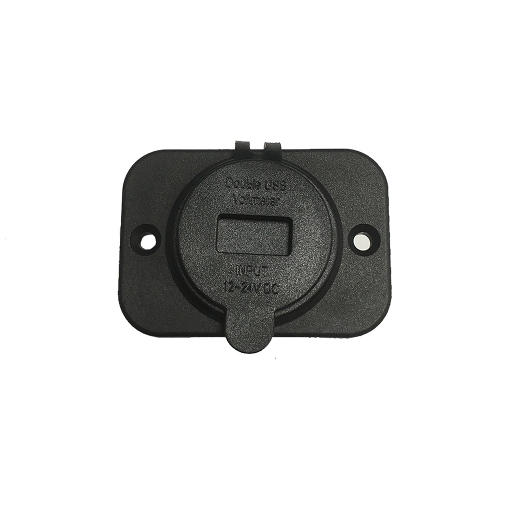 Toma Usb Doble 12v Con Voltimetro Motorhome Rv Lancha