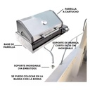 Parrilla Nautica Para Barco Torque Marine Base Soporte Largo