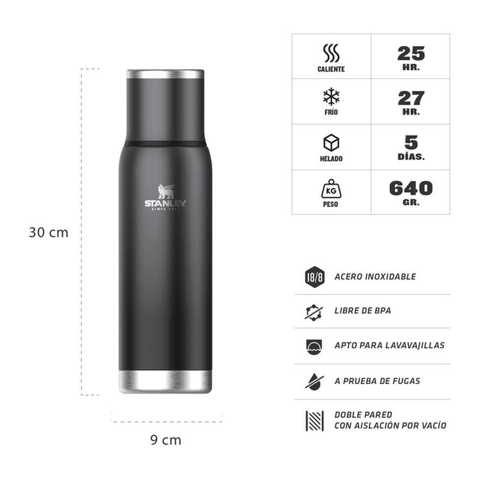 TERMO ADVENTURE 1.0L CHARCOAL