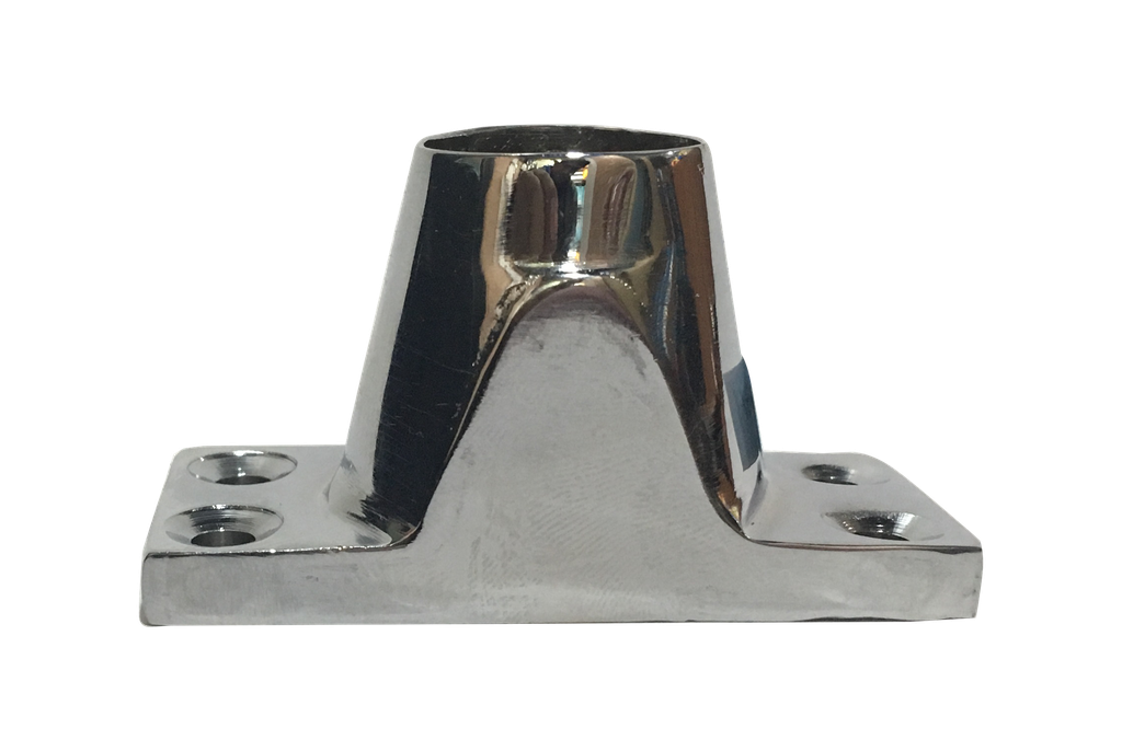 Candelero rectangular de 90 para barral de 23mm de Bronce 