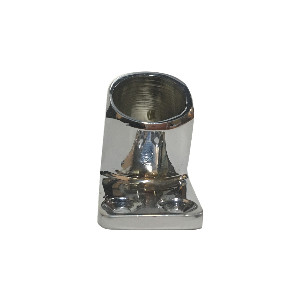 Candelero rectangular de 60 para barral de 23mm de Bronce 