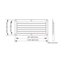 Rejilla Ventilación Plástica Rectangular 12,5x26cm Motorhome