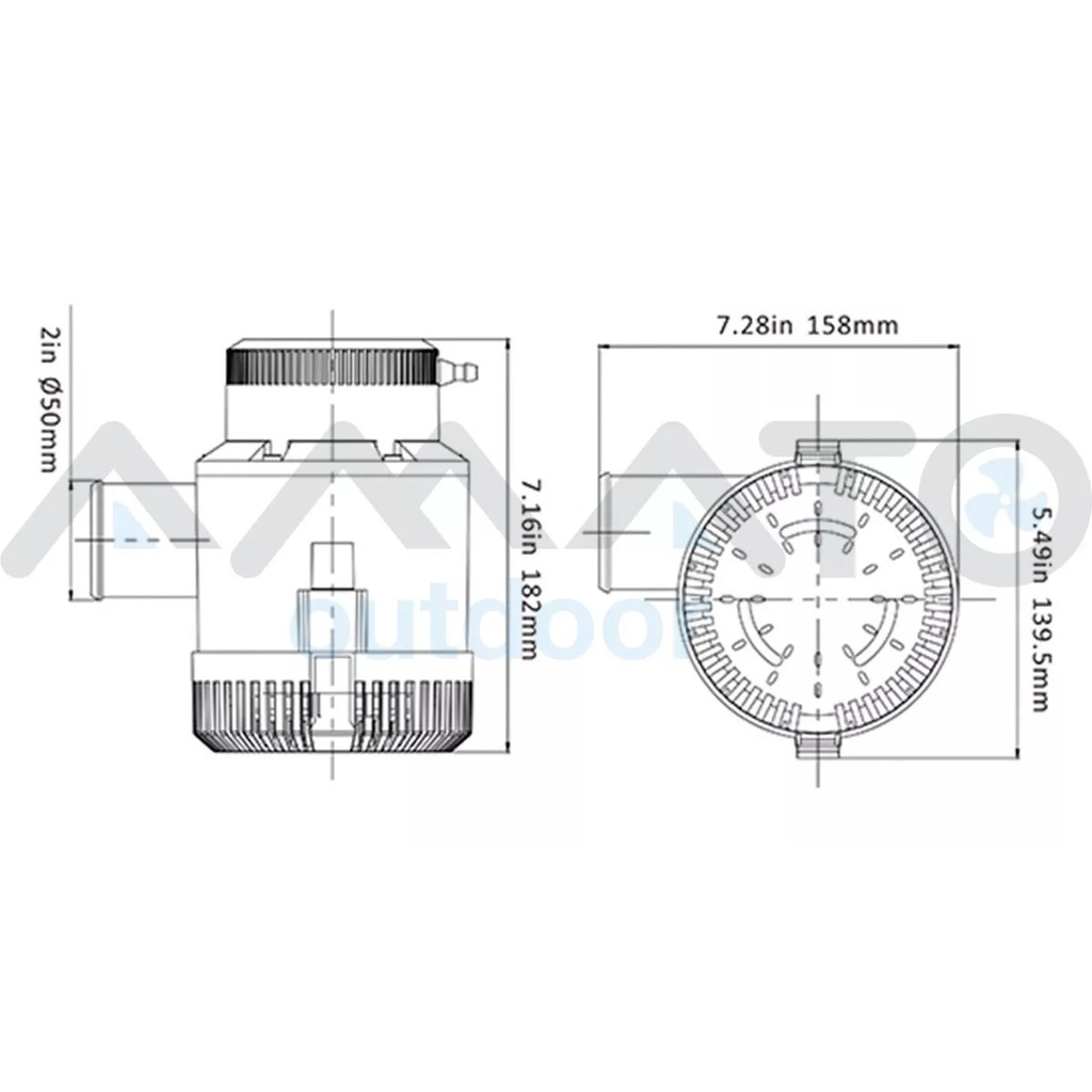 Bomba De Achique Torque Marine 4700 Gph
