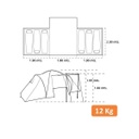 Carpa Para 6 Personas Spinit Holliday 6+c 2 Dormitorios