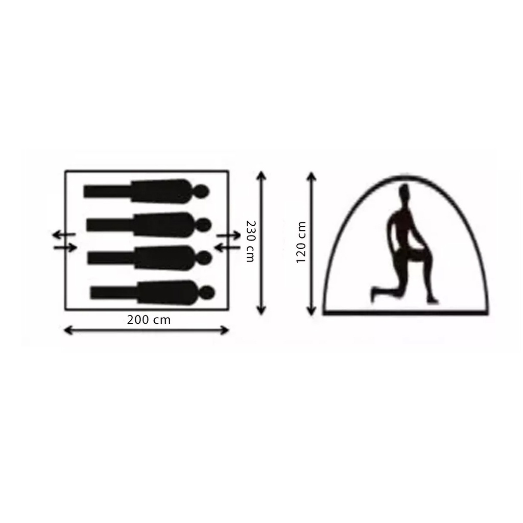 Carpa Autoarmable Mc Kinley Waterdog 4 Personas
