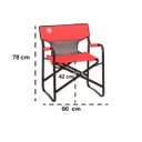 Silla Sillon Plegable Camping Coleman Director Steel Deck  136kg Camping