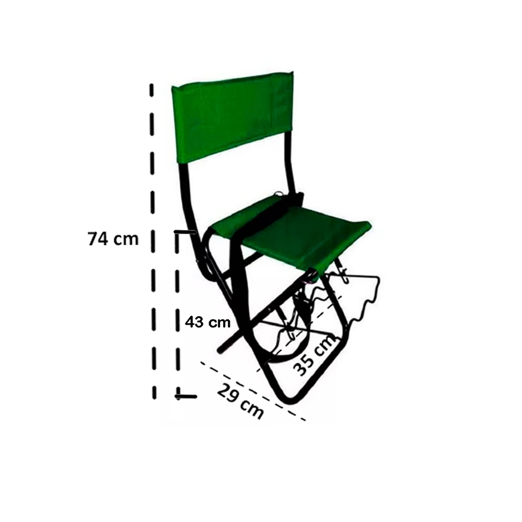 Silla Sillon Plegable Camping Pesca Waterdog Con Posacañas