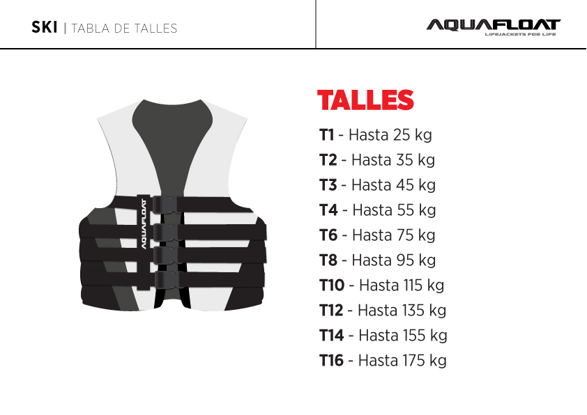CHALECO AQUAFLOAT SKI 4T PLUS T14