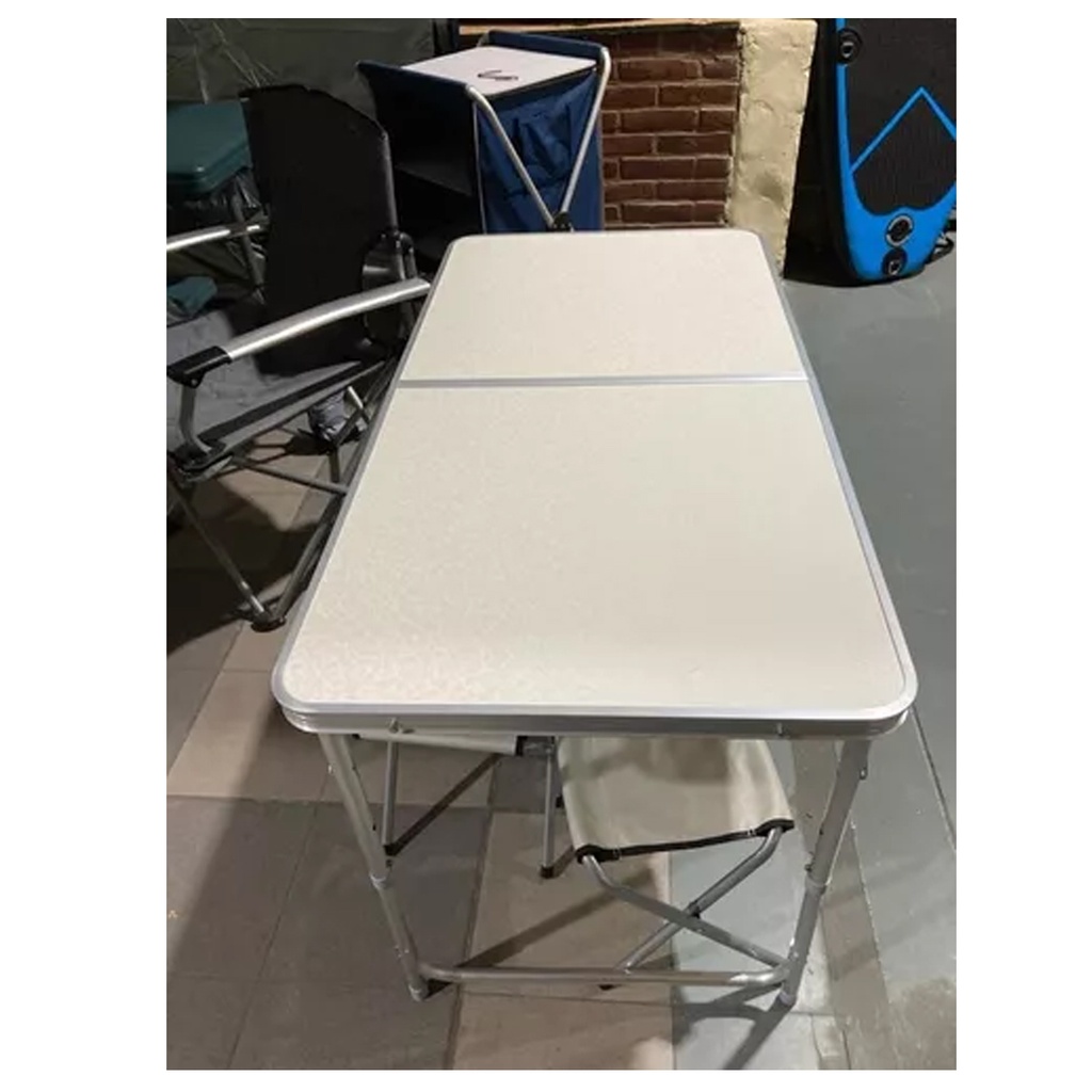 Mesa Camping De Aluminio Plegable Con Sillas Independientes Con Detalle