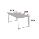 Mesa Camping De Aluminio Plegable Con Sillas Independientes Con Detalle