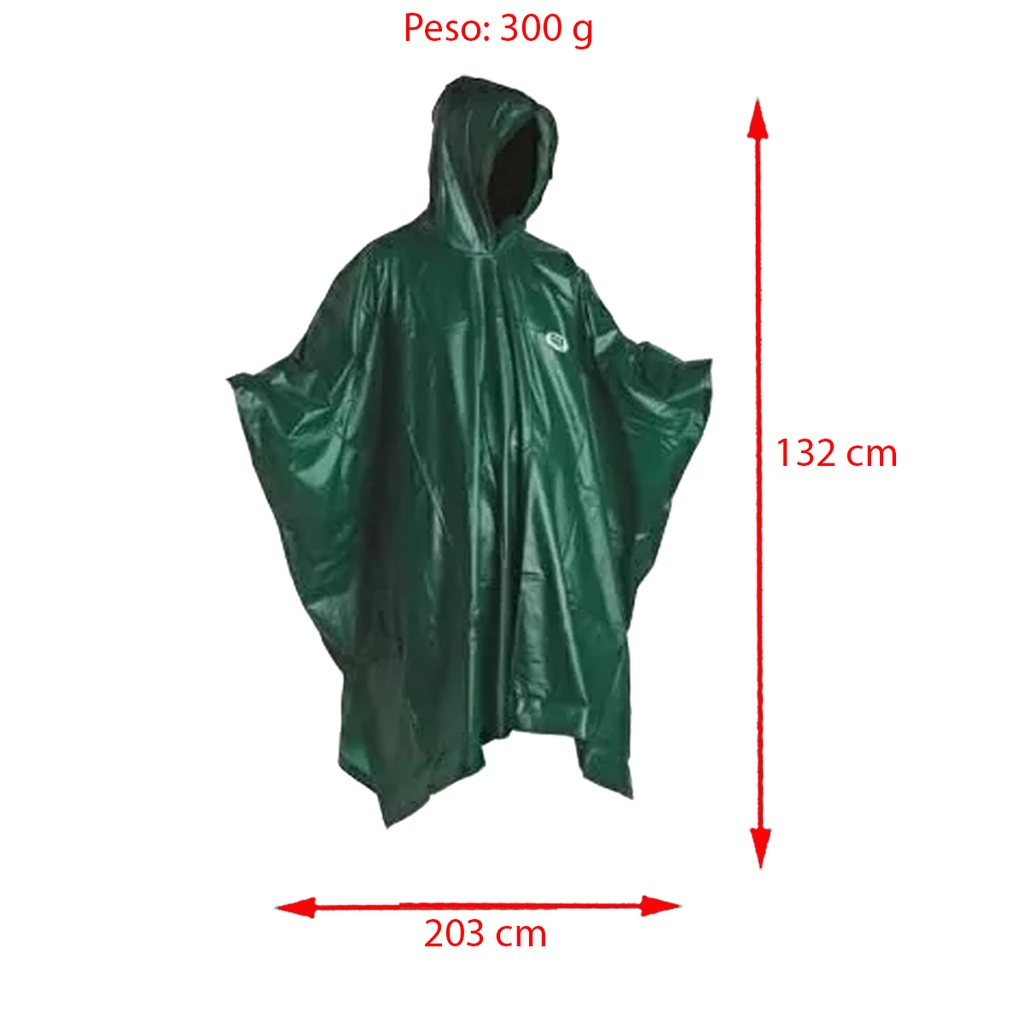 Capa Poncho Impermeable Waterdog Piloto 15mm Lluvia Agua