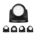 Luz Led 10 Leds Cob Con Sensor Negro