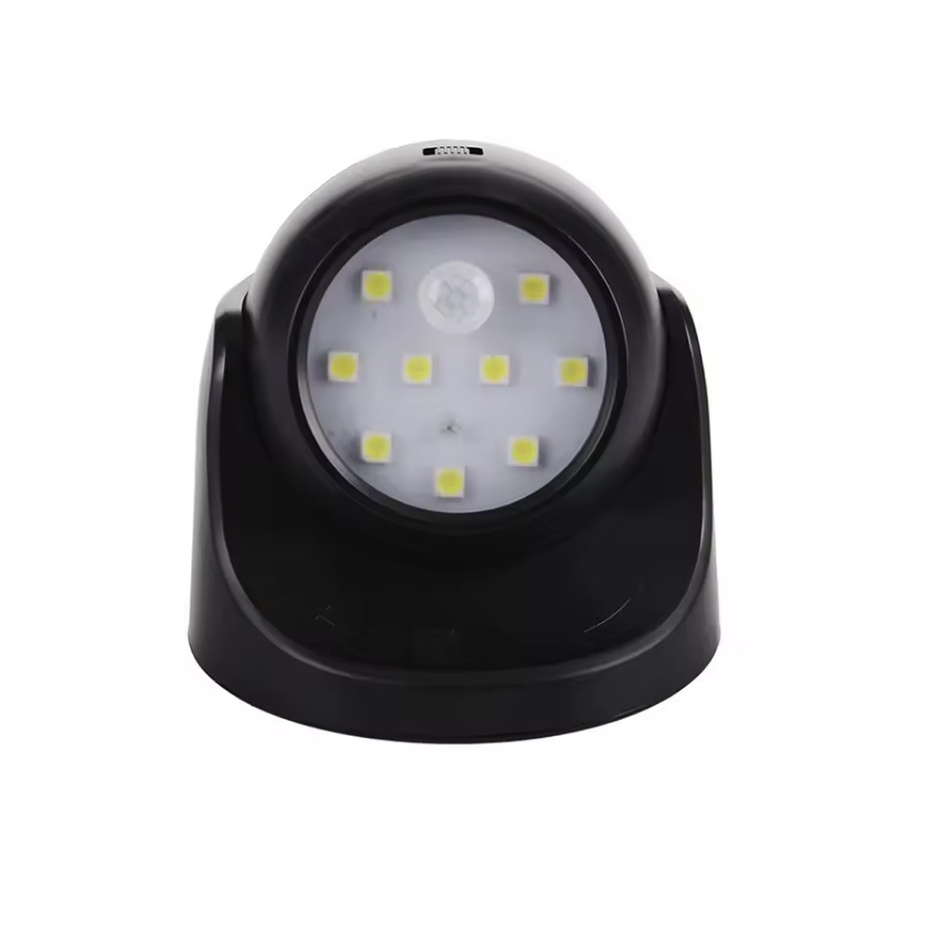 Luz Led 10 Leds Cob Con Sensor Negro