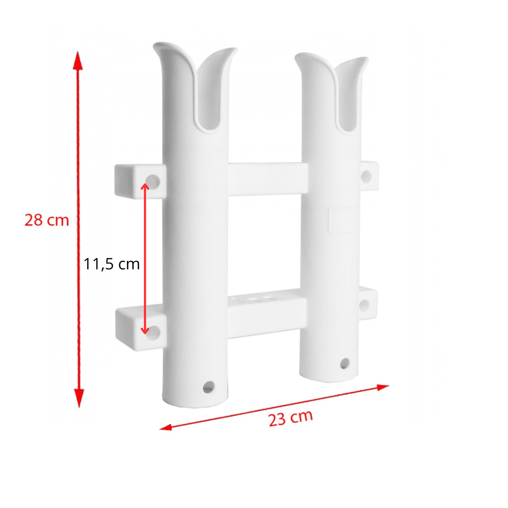 POSACAÑA EXTERIOR PLASTICO X2 BLANCO TW