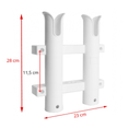POSACAÑA EXTERIOR PLASTICO X2 BLANCO TW