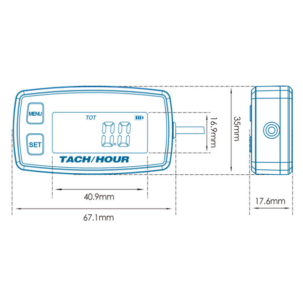 Tacometro Rpm Cuenta Horas - Temp Torque Marine