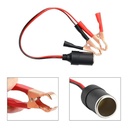 Toma Hembra 12v 24v Cable Bateria Pinzas Cocodrilo Moto