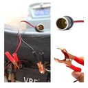 Toma Hembra 12v 24v Cable Bateria Pinzas Cocodrilo Moto