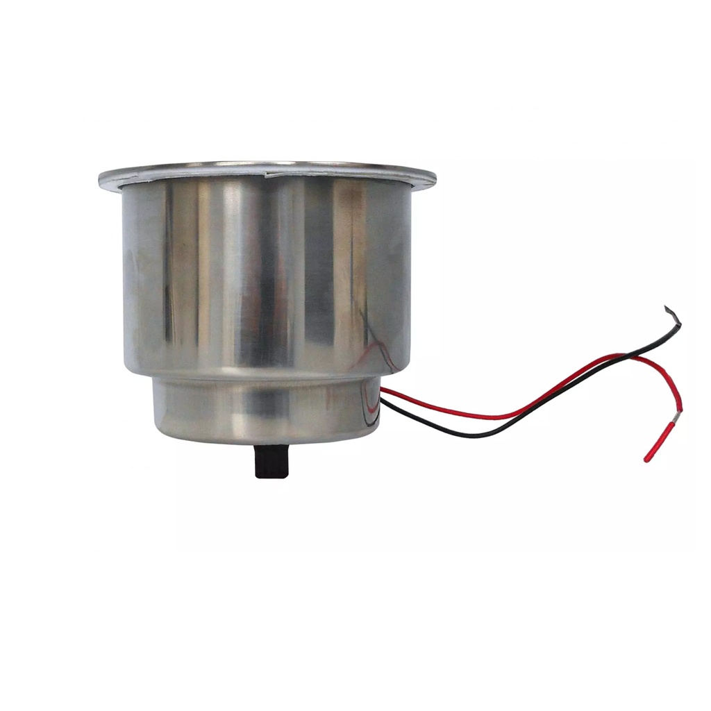 Posa Vaso Posavasos De Embutir Con Luz Y Drenaje Acero Inox Lancha