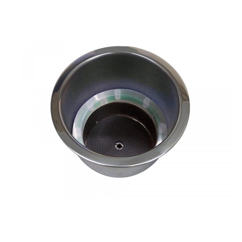 Posa Vaso Posavasos De Embutir Con Luz Y Drenaje Acero Inox Lancha