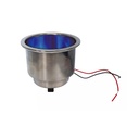 Posa Vaso Posavasos De Embutir Con Luz Y Drenaje Acero Inox Lancha