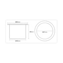 Posa Vaso Posavasos De Acero Inoxidable Para Embutir Soporte