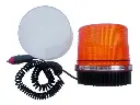 Baliza Flash 12v Ambar Destella Base Magnetica