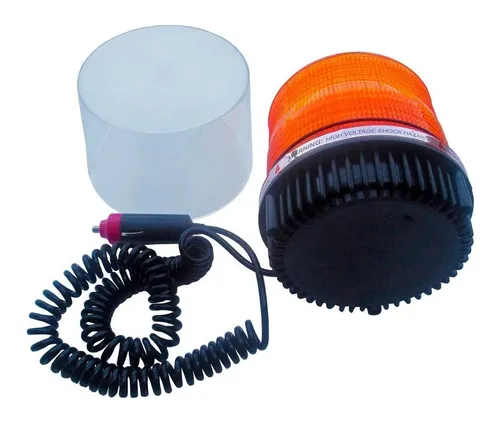 Baliza Flash 12v Ambar Destella Base Magnetica