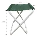 Banco tijera, caño 5/8", tela solwind 2040