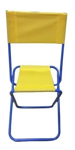 Banquito Silla Sillon Tipo Tijera Con Respaldo Camping Playa 2045