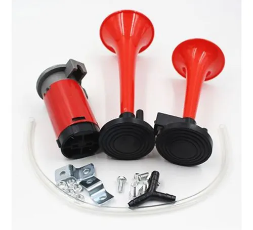 Bocina De Aire Tipo Rutera Dos Cornetas Con Compresor 12v