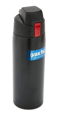 Botella Térmica600cc Gaucho Argentino Acero Inox negro