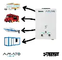 Calefon Motorhome Bram Metal 6lts Gas Envasado