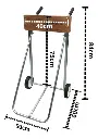 Carro Porta Motor Fuera De Borda Hasta 20 Hp Acero