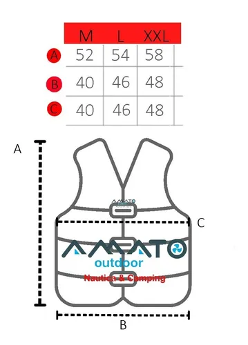 Chaleco Salvavidas Neoprene Aquafloat Linesnprene Talle XXL