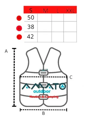 Chaleco Salvavidas Neoprene Wakeboard Aquafloat Skinprene Talle S